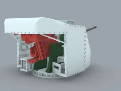 QF Mark V Low-poly 3D model