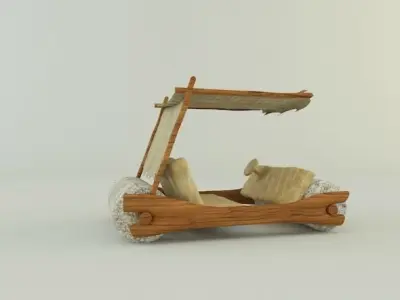 stone age car 3D model