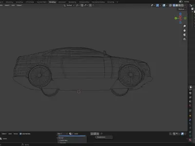 Blender low poly car model ideal model for games 3D model