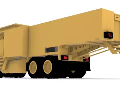 Mobile Nuclear Power Control Truck 5 Sci-Fi Energy 3D print model