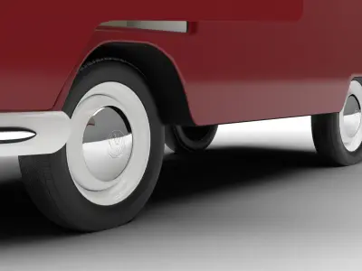 Volkswagen T1 Combi 1950 HQ 3d model 3D model