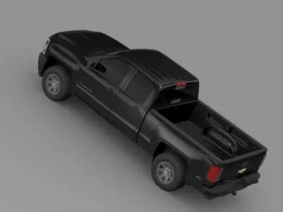Chevrolet Silverado WT Double Cab  Standart Box 2016 3D model