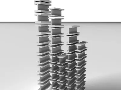 Metal Beam HD 3D model