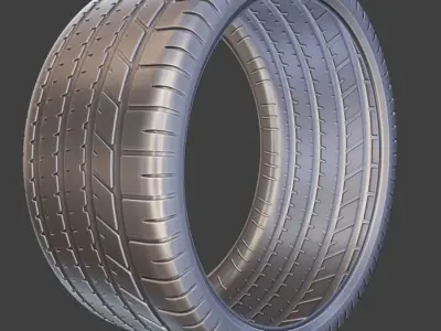 Rim with Tyre  3D model