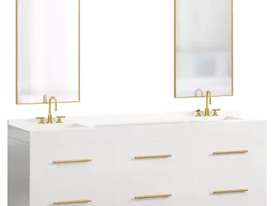 Sink Cabinet SONORA by Cazarina 3D model