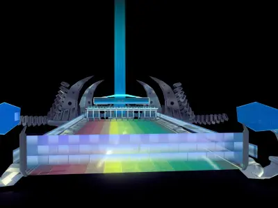  Space Race Low-poly 3D model