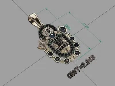 FASION PENDANT 3D model buy