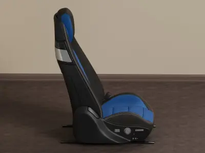 Sports Car Seat Seat Car Drivers Seat 3D model
