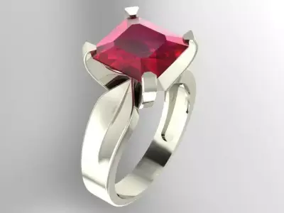 diamond rings for women 3D print model