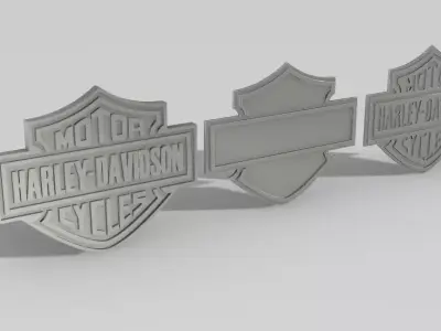 Harley Davidson logo  3D print model