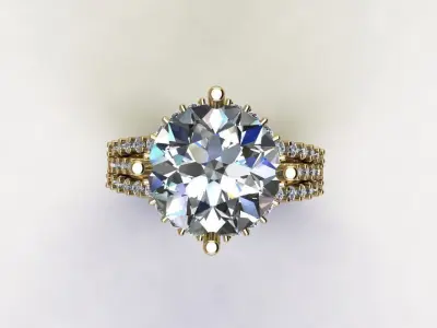 Popular model women ring 2020 R76 3D model