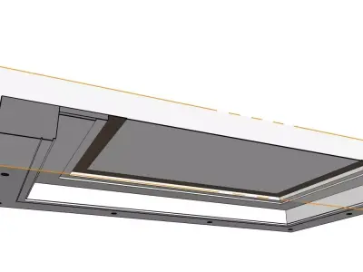 Modern Ceiling Panel Design  3D Model 3D model