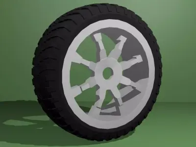 tire 3D model bicycle wheel 3D print model