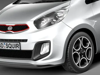 Kia Picanto 2013 3-door 3D model