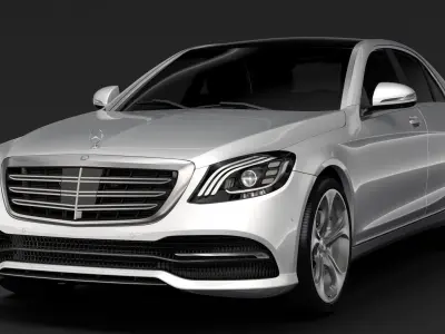Mercedes Benz S 560 4MATIC W222 2018 3D model