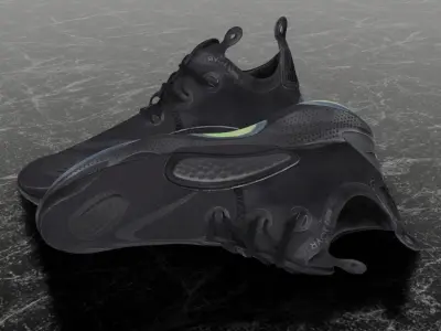 NIKE X MMW JOYRIDE CC3 SETTER  BLACK 3D SHOES Low-poly 3D model