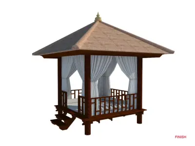 DESAIN GAZEBO 3D model