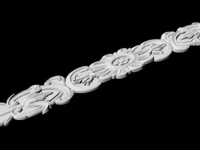 Central decor ornament for furniture 3D model 633