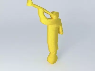 SIXTH MODEL (Moroni) ANGEL. Free 3D model