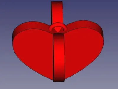 Intersecting hearts Free 3D print model