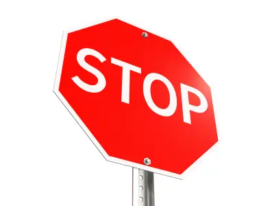 Stop Sign 3D model buy