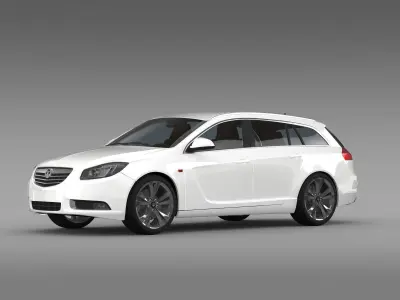 Vauxhall Insignia 4x4 BiTurbo Sports Tourer 2013 3D model