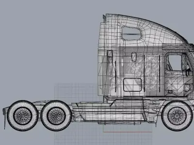 Truck 3D Print Model - freight argosy 3D print model
