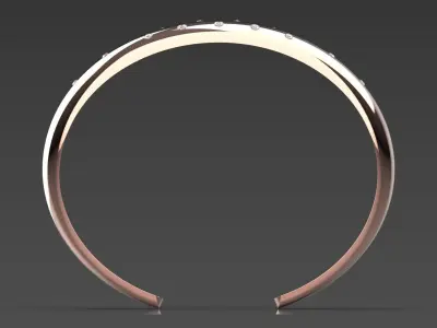 Womens Bangle Bracelet Model bg0036 3D print model