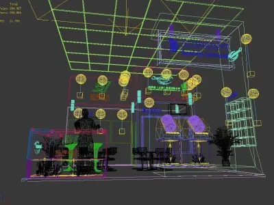 Showroom - Area -6X6-3DMAX2009-018 3D model
