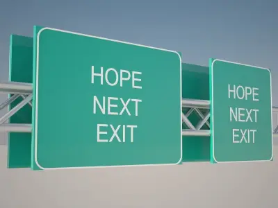 Highway Sign 3D model