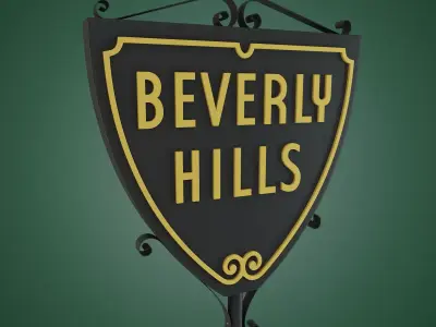 Beverly Hills Sign 3D model