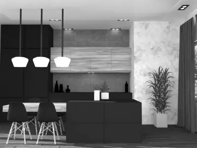 MODERN KITCHEN Free 3D print model