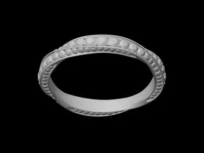 GRAFF - SPIRAL - RING - DIAMONDS - 3-5MM 3D print model