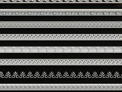 Ornament Pack Vol 12 - Greek Decorative 3D model