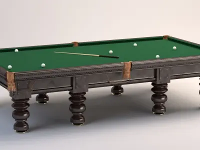 Billiard table 3D model