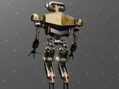 Robot Dieselpunk 3D model