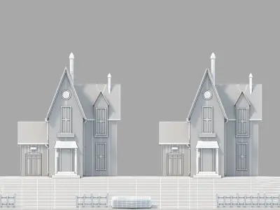 Despicable me Minions house 3D model Low-poly 3D model