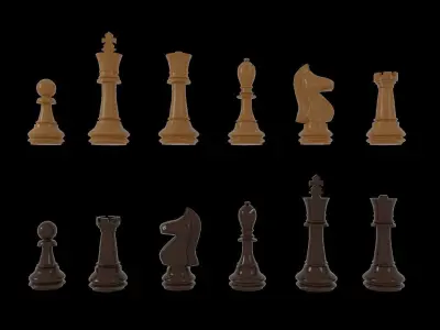 Chess Essentials Asset Pack Low-poly 3D model