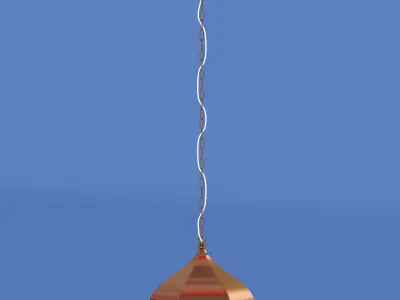 Moroccan Pierced Hanging Lamp 3D model