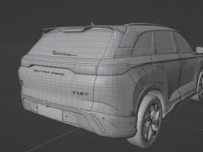 BYD Frigate 07 2023  low poly 3D model