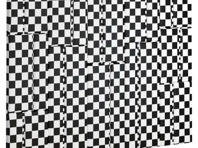 Wall panels 3D model buy