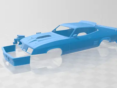 Falcon GT Coupe Interceptor Mad Max 1979 - Body Car STL Model 3D print model