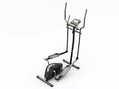 Gym Elliptical Trainer Low-poly 3D model