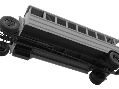 School bus for Figure 8 racing Scale 1 to 25 3D print model