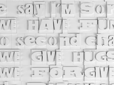 wall letters 3D print model