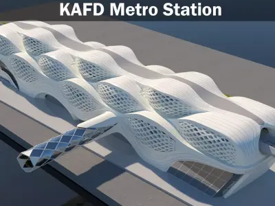 KAFD Metro Station 3D model