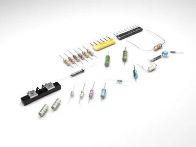 Resistors Set 3D model