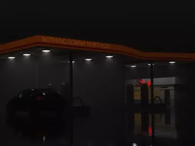 Gas pump 3D print model