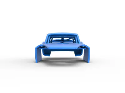 Shell of Vintage Asphalt Modified stock car V2 Scale 1 to 25 3D print model