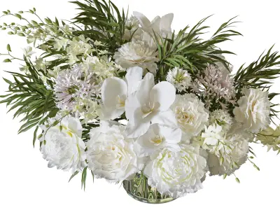 Flower Set 108 Chic Petal Display 3D model